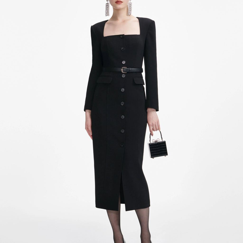 <img src="https://www.beryn-boutique.com/" 
       alt="Women's Black Long Sleeve Square Neck Midi Dress, Slim Fit Button Front Formal Dress for Bridesmaid Business Party Interview" 
       loading="lazy" />