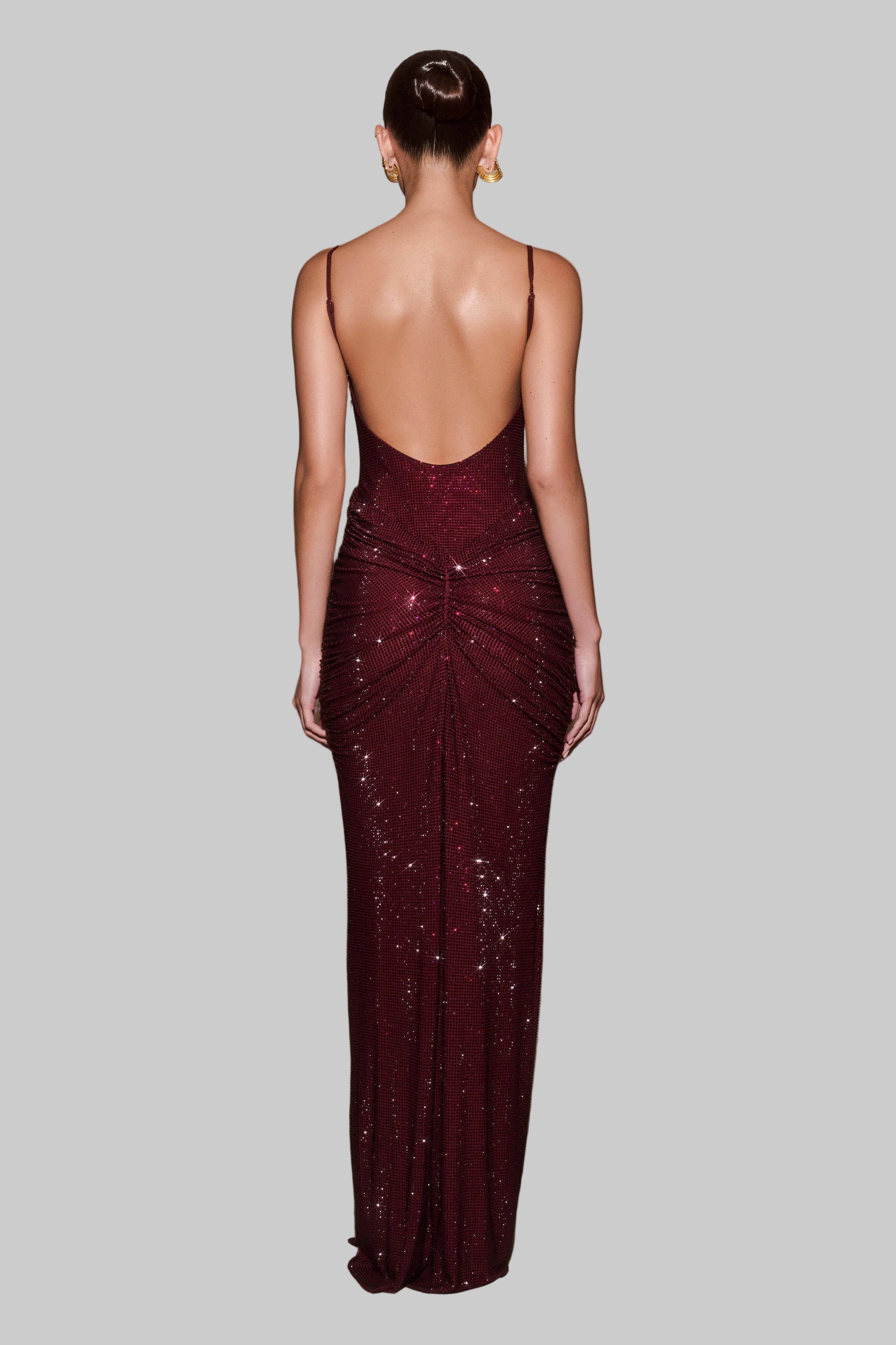 Diamante Maxi Dress For Party
