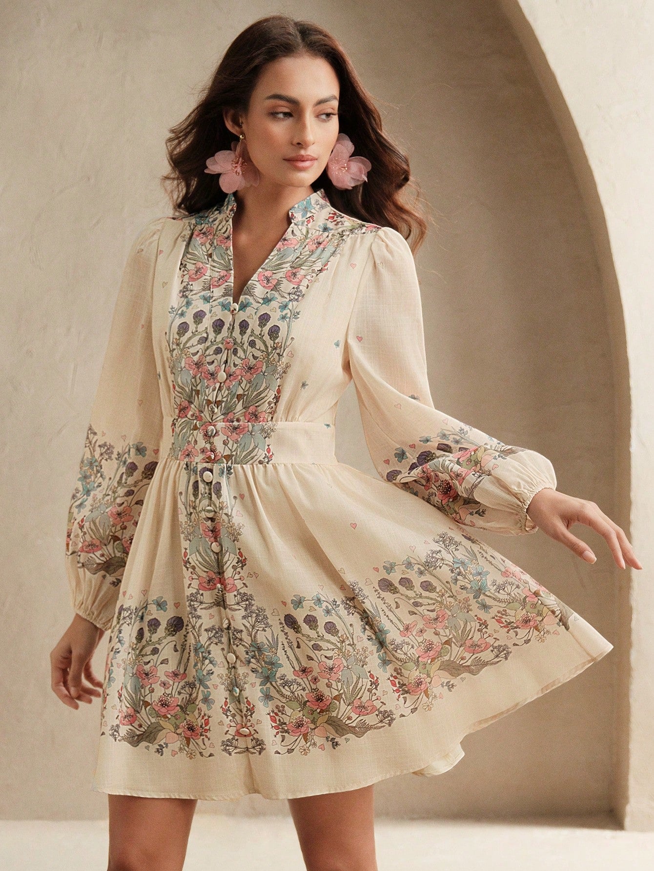 <a href="https://beryn-boutique.com/dress">
<img src="xxx.jpg" alt=<"Women Beige Floral Print Long Sleeve Mini Dress with V Neck & Button Front">
</a>
