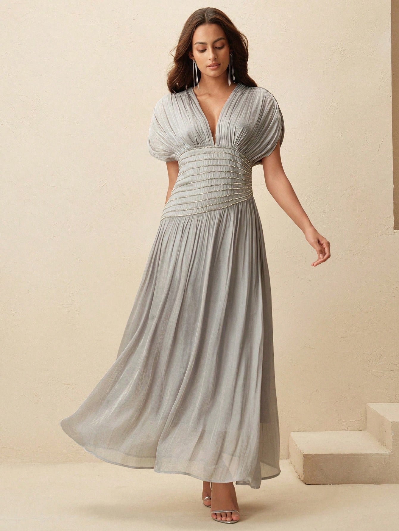 <a href="https://beryn-boutique.com/dress">
<img src="xxx.jpg" alt=<"  Women's V-Neck Short Sleeve Beaded Chain Pleated Waist Elegant Long Dress Summer">
</a>
