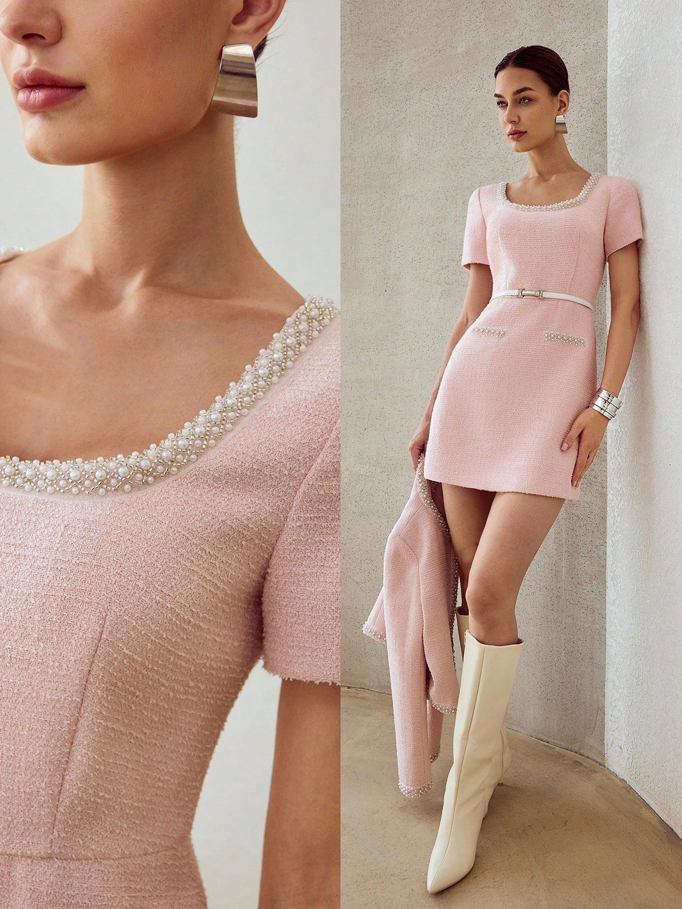 <a href="https://beryl-boutique.com/dress">
<img src="xxx.jpg" alt="Elegant Square Neck Pink Tweed Dress With Pearl Trim Short Sleeve Belted Mini Dress For Wedding Guest Party">
</a>
