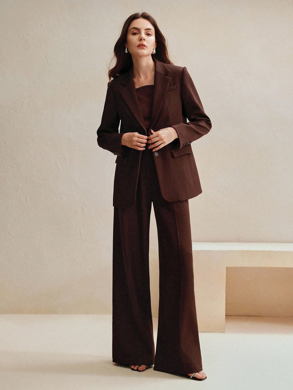 <a href="https://beryn-boutique.com/dress">
<img src="xxx.jpg" alt=<"Elegant Brown Tailored Blazer & Wide Leg Pants Suit Set for Women, Formal Office Business 2 Piece Outfit">
</a>
