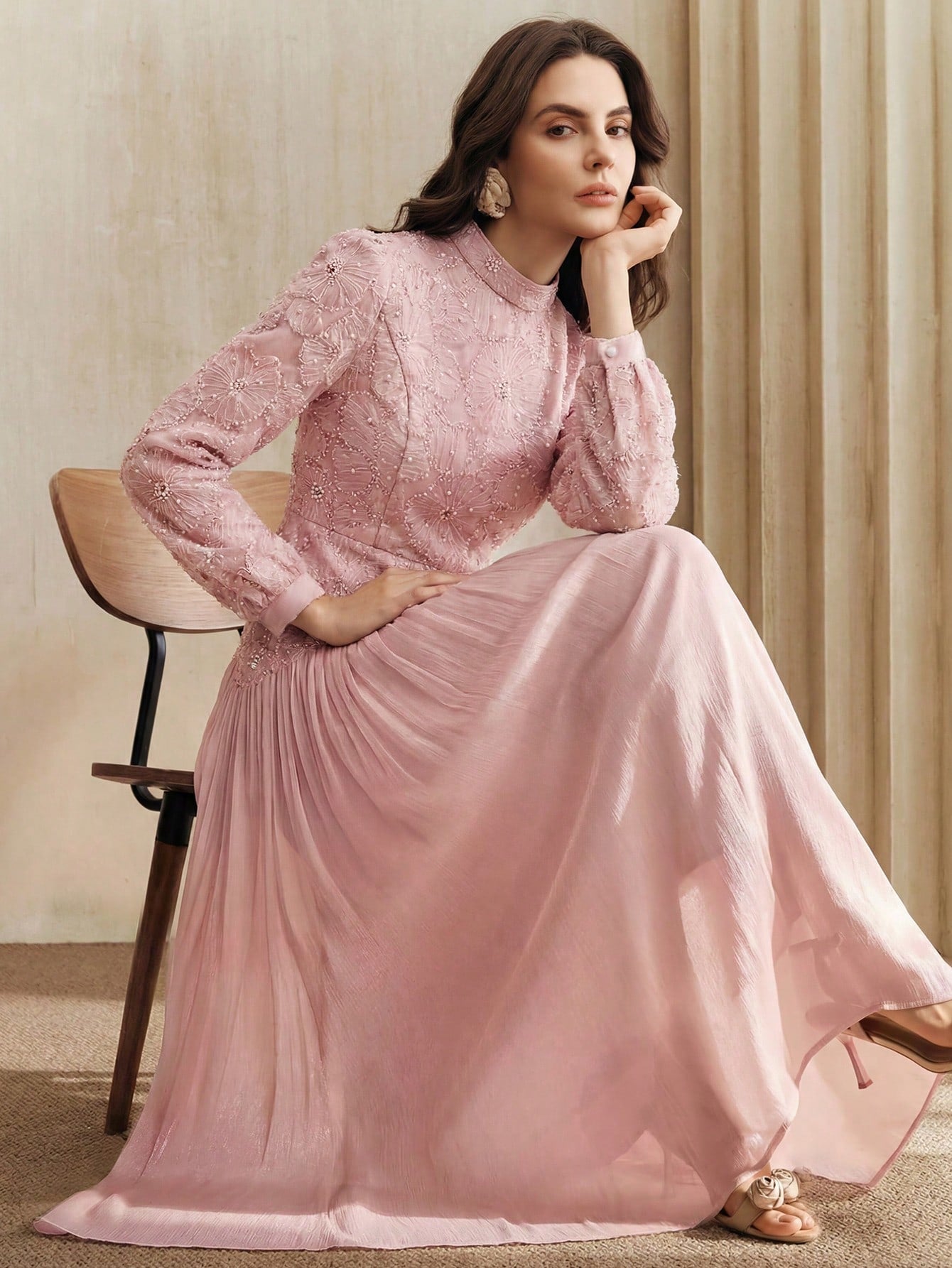 <a href="https://beryn-boutique.com/dress">
<img src="xxx.jpg" alt=<"  Elegant Spring/Summer Long Sleeve Pink Chiffon Dress With Sequin Embroidery For Women ">
</a>
