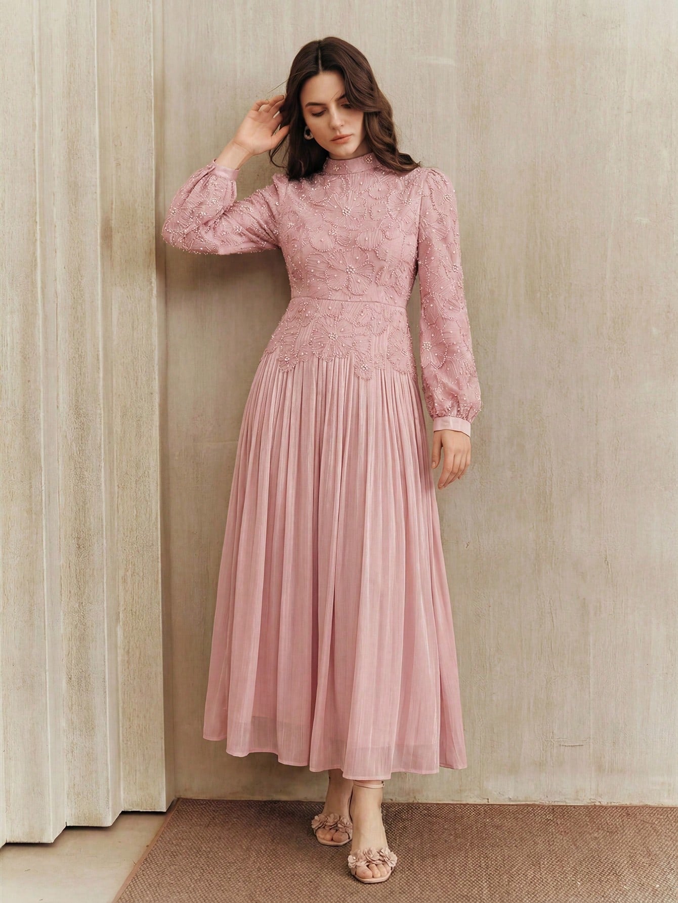 <a href="https://beryn-boutique.com/dress">
<img src="xxx.jpg" alt=<"  Elegant Spring/Summer Long Sleeve Pink Chiffon Dress With Sequin Embroidery For Women ">
</a>
