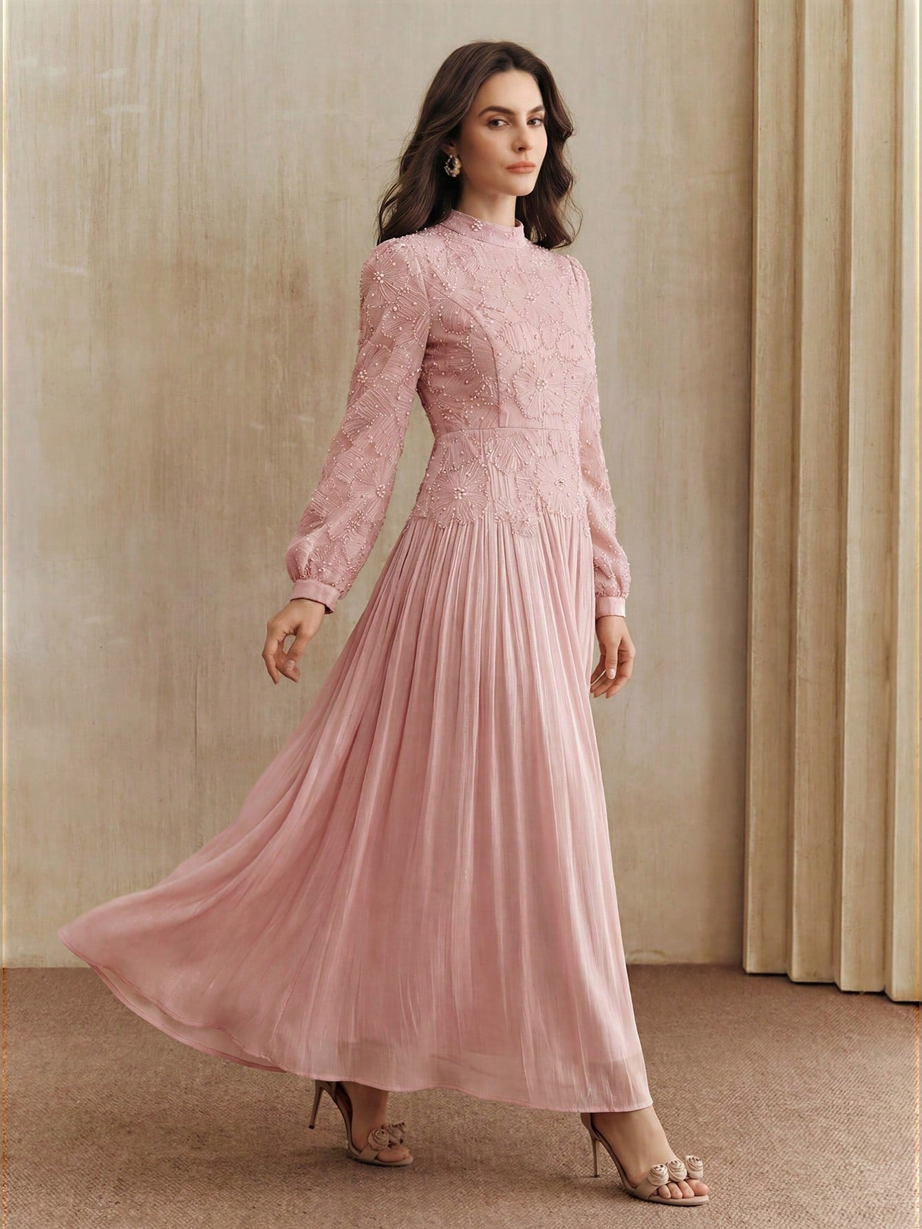 <a href="https://beryn-boutique.com/dress">
<img src="xxx.jpg" alt=<"  Elegant Spring/Summer Long Sleeve Pink Chiffon Dress With Sequin Embroidery For Women ">
</a>
