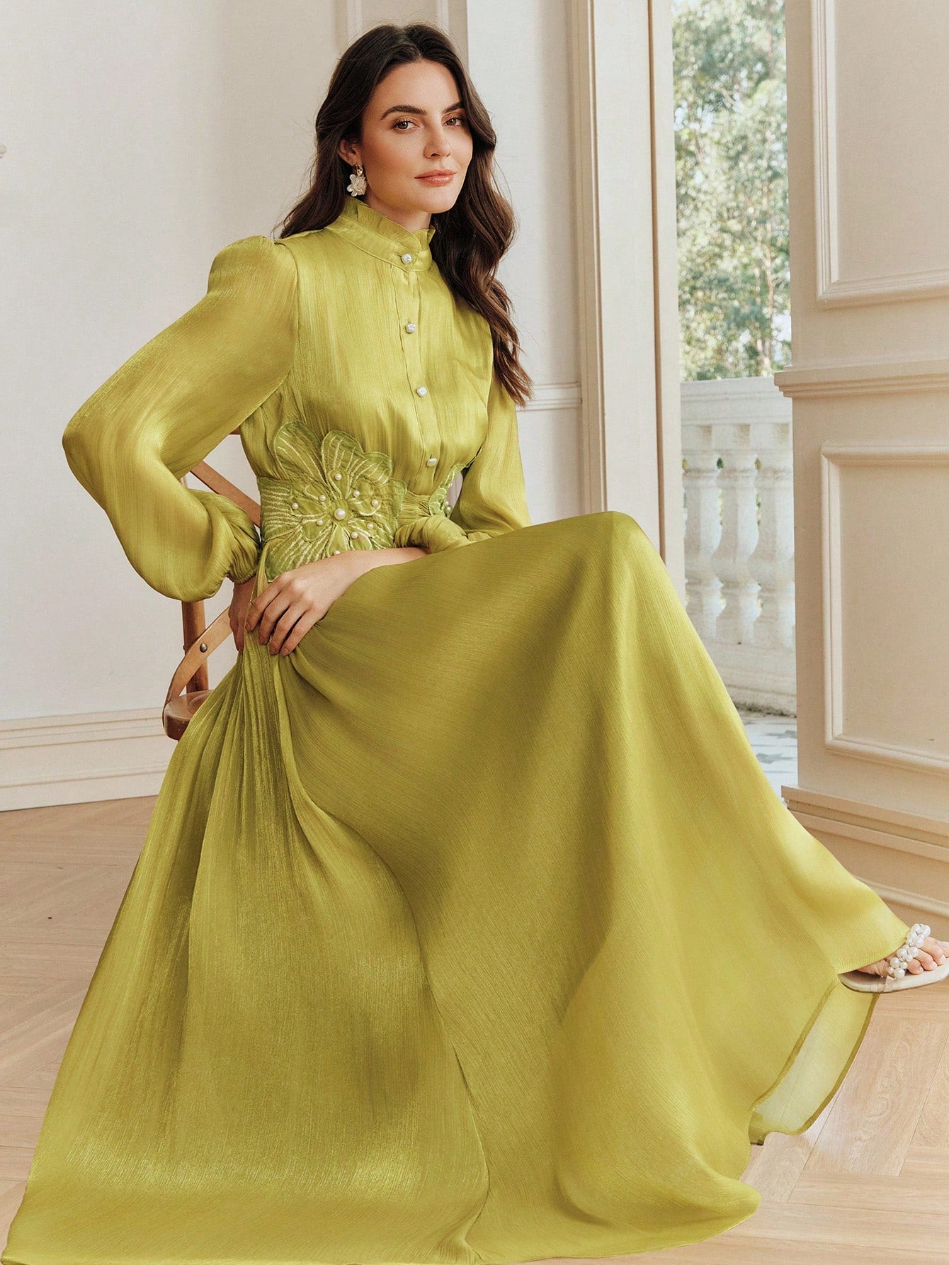 <a href="https://beryn-boutique.com/dress">
<img src="xxx.jpg" alt=<"Women's Green Satin Long Sleeve Maxi Dress, Ruffle High Neck Pearl Embroidered Formal Dress">
</a>
