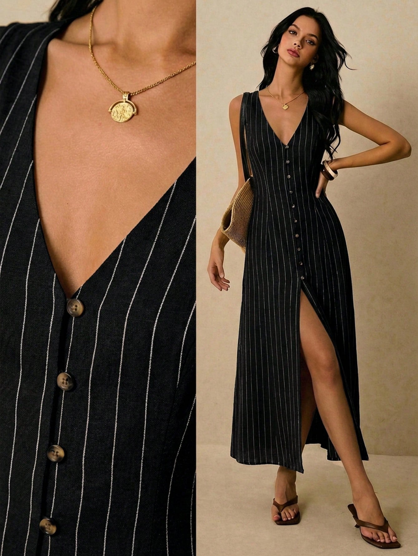 <a href="https://beryn-boutique.com/dress">
<img src="xxx.jpg" alt=<Women's Fashion Striped V-Neck Single-Breasted Sleeveless Dress">
</a>
