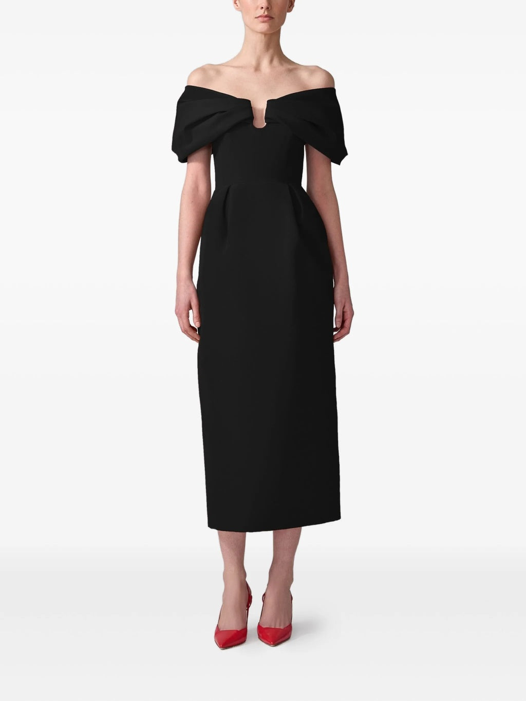 <img src="https://www.beryn-boutique.com/" 
       alt="Elegant Black Structured Bow Off Shoulder Midi Dress Formal Evening Gown" 
       loading="lazy" />