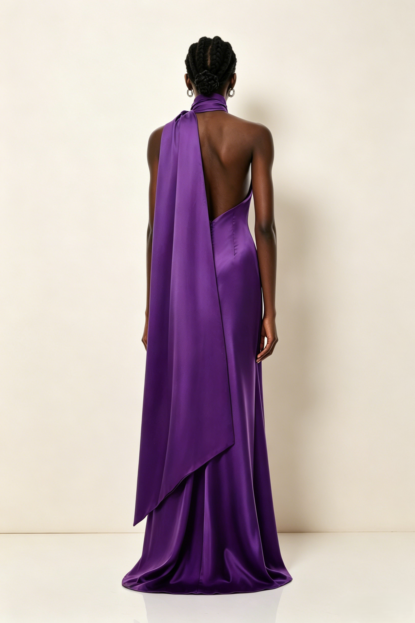 Satin Off Shoulder Evening Dress For Wedding & Banquet