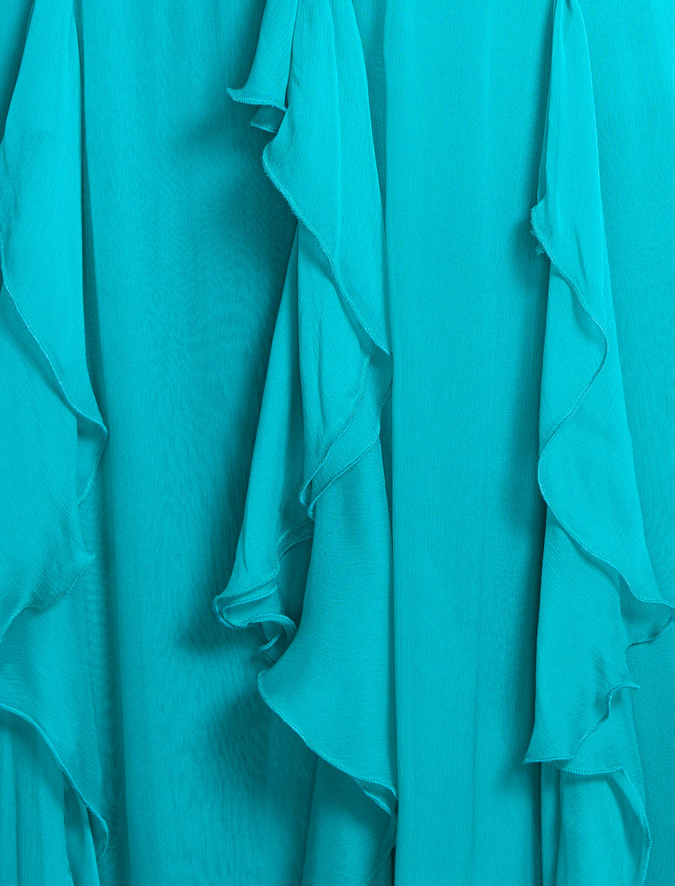 Sexy V Neck Ruffle Flowing Resort Maxi Dress