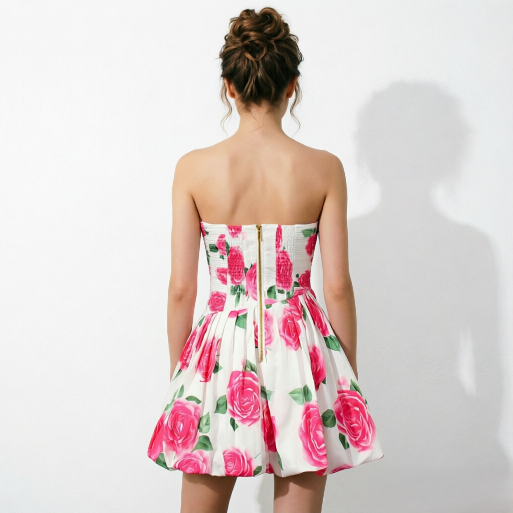 <img src="https://www.beryn-boutique.com/" 
       alt="Elegant Rose Print Strapless Mini Dress" 
       loading="lazy" />