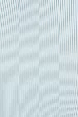 Elegant Ice Blue Bandeau Ruffle Hem Bodycon Dress